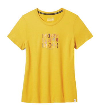 T-Shirt Smartwool Women Sweet Trip Graphic Short Sleeve Tee Honey Gold 24