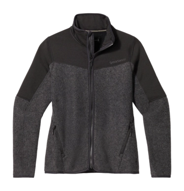 Zip Sweatshirt Smartwool Women Hudson Trail Fleece Full Zip Charcoal Heather