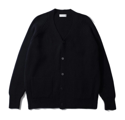 Cardigan Edmmond Studios Men Upper Cardigan Plain Navy