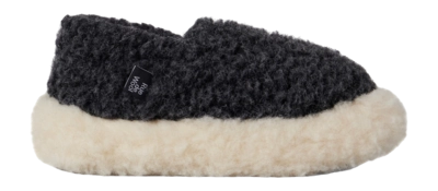 Pantoffel Rue de Wool Unisex The Nordic V2 Charcoal Black Natural