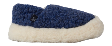 Pantoffel Rue de Wool Unisex The Nordic V2 Navy Blue Natural