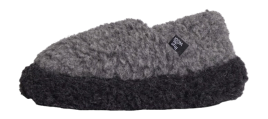 Pantoffel Rue de Wool Unisex The Nordic V2  Iron Grey Charcoal Black