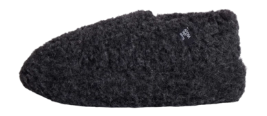 Pantoffel Rue de Wool Unisex The Nordic V2 Charcoal Black Charcoal Black