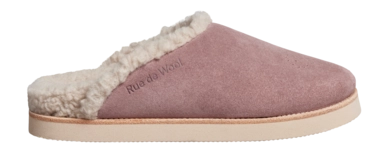 Pantoffel Rue de Wool Unisex The Mule Brogue Soft Rose