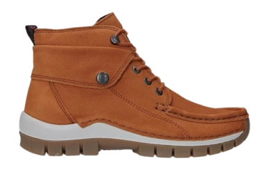 Schnürschuhe Wolky Jump Winter Antique Nubuk Damen Cognac