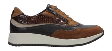 Schnürschuhe Wolky Sprint Damen Cognac Kombi