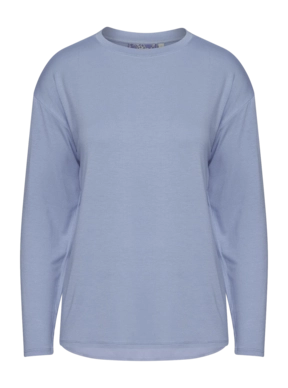 Top Essenza Damen Denna Uni Long Sleeve Soft Chambray