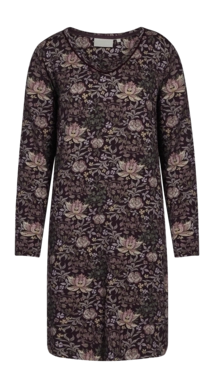 Nachthemd Essenza Emmy Ophelia Long Sleeve Damen Plum Wine
