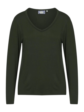 Haut Essenza Femme Eva Long Sleeve Forest Green