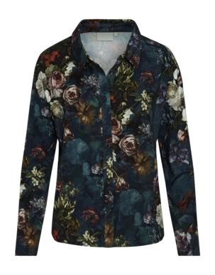 Haut de pyjama Femme Kae Karli Long Sleeve Deep Sea Blue
