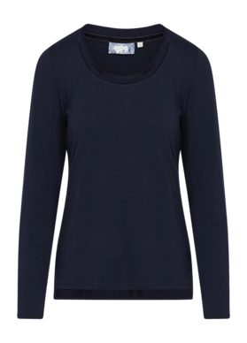 Top Essenza Luyza Long Sleeve Damen Darkest Blue