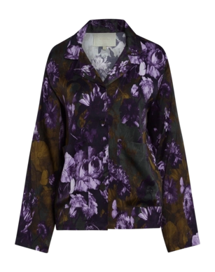 Langarmshirt Essenza Reva Leila Woven Damen Purple