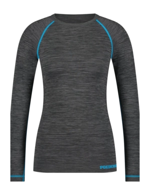 Maillot de corps Poederbaas Femmes Superior Thermal Noir Gris