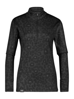 Ski Sweatshirt Poederbaas Women Animal Panther Black