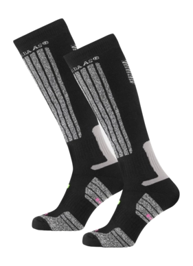 Ski Socks Poederbaas Unisex Black (2 pack)