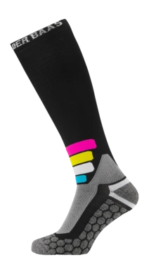 Ski Socks Poederbaas Unisex Tech Compress Merino Pro Black