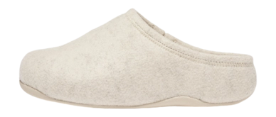 FitFlop Women Shuv Cushy Felt Clog Slippers Ivory