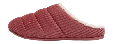 FitFlop Women Chrissie Fleece-Lined Corduroy Slippers Dusky Red