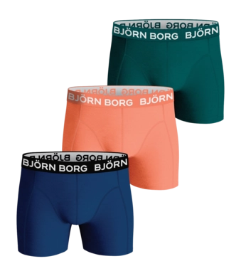 Boxer Björn Borg Garçons Core Green/Orange/Blue (Lot de 3)