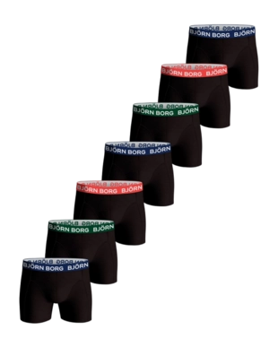 Boxer Shorts Björn Borg Men's Cotton Stretch Boxer Multipack 1 Black (7-pack)