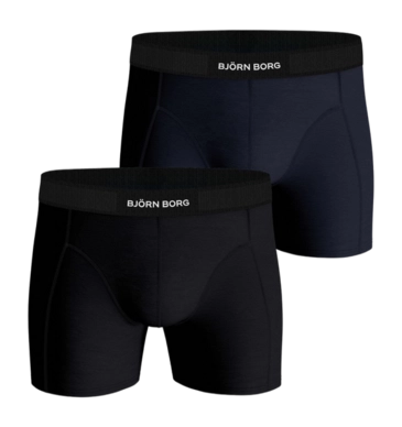 Boxer Björn Borg Homme Premium Coton Stretch Multicolore 4 Navy Blue/Black (2-Pièces)