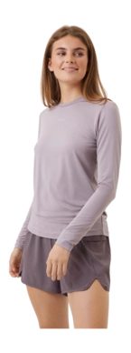T-Shirt Manches Longues Björn Borg Femme Borg Purple Dove