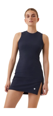 Tennisjurk Björn Borg Women Ace Rib Dress Night Sky
