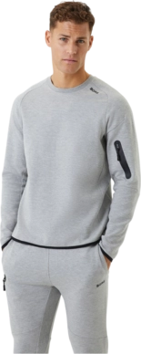 Jumper Björn Borg Men Borg Tech Sweat Crew Light Grey Melange