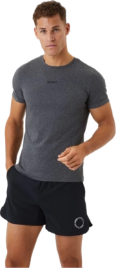 Sports T-Shirt Björn Borg Men Borg Breeze Dark Grey Melange