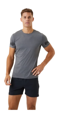 T-Shirt Björn Borg T-Shirt Herren Dark Grey Melange