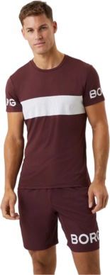 T-Shirt Björn Borg Men Borg Stripe Decadent Chocolate