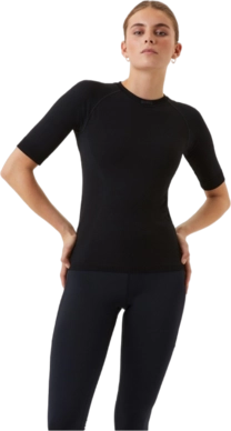 T-Shirt Björn Borg Running Seamless T-Shirt Damen Black Beauty
