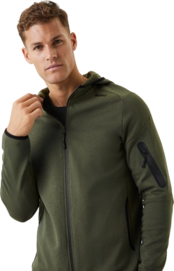 Zip Sweatshirt Björn Borg Men Borg Tech Sweat Hoodie Forest Night