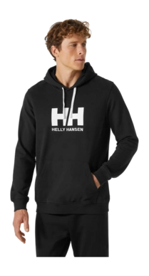 Hoodie Helly Hansen Men Logo Black
