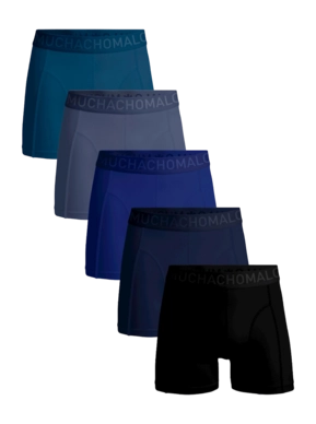 Boxer Shorts Muchachomalo Men Light Cotton Solid Multicoloured 69 (5-Pack)