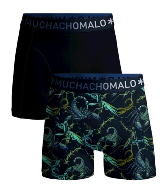Boxershorts Muchachomalo Shorts Scorpion Herren Print/Black (2-Pack)