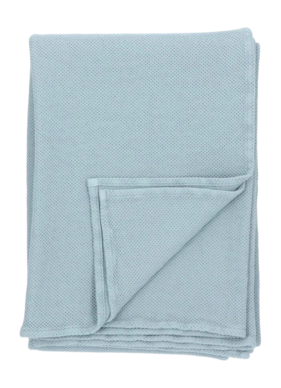 Plaid Organic Home Savanna Dusty Blue