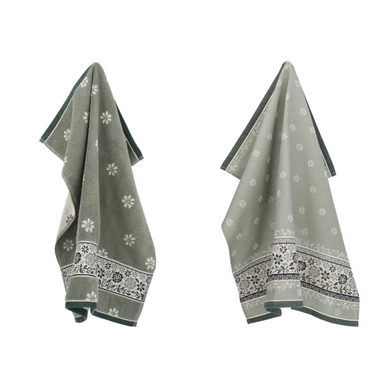 Combi Set Bunzlau Castle Belle Fleur Dark Green