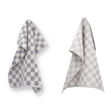 Serviette de Cuisine et Torchon Bunzlau Castle Block Gris
