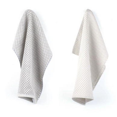 Serviette de Cuisine et Torchon Bunzlau Castle Petite Ruit Gris