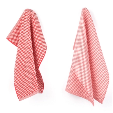 Serviette de Cuisine et Torchon Bunzlau Castle Petite Ruit Rouge
