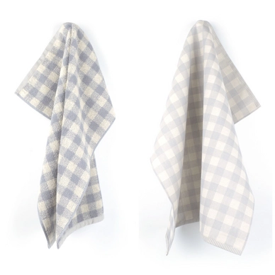 Serviette de Cuisine et Torchon Bunzlau Castle Ruit Gris