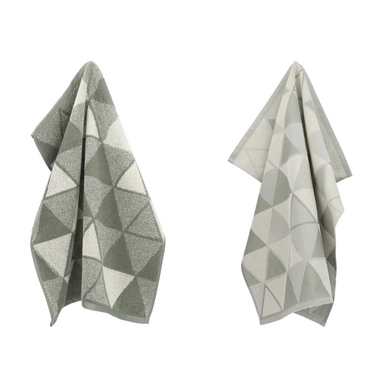 Combiset Bunzlau Castle Triangles Donkergroen