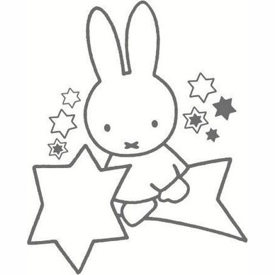 Muursticker Nijntje Dots Middel
