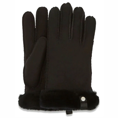 Handschoen UGG Women Shorty Glove W/ Leather Trim Black