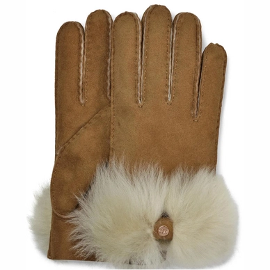 Handschuhe UGG Long Pile Bow Glove Chestnut Damen