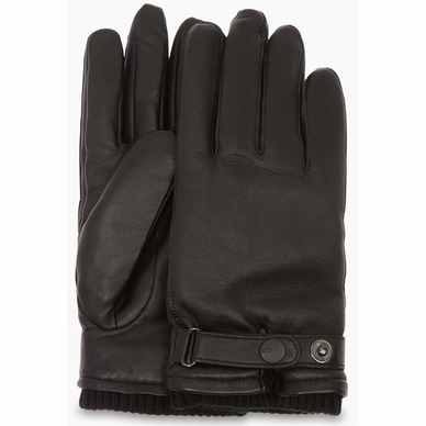 Gloves UGG Men Leather Belted Glove Black