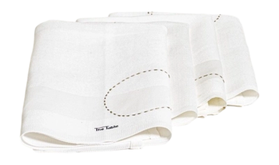 Serviette de Table Back Home Rice And Beige (Ensemble de 4)