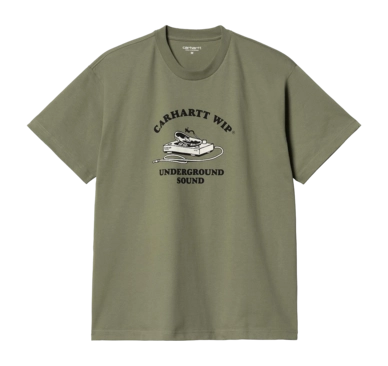 T-Shirt Carhartt WIP Unisexe S/S Underground Sound T-Shirt Dollar Green