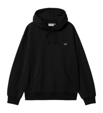 Pull à Capuche Carhartt WIP Unisexe Heart Patch Sweat Black